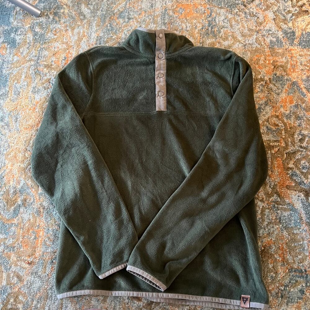 LIV Fleece Pullover in Green, Size M